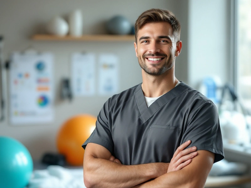 کاردرمانگر حرفه‌ای در یونیفورم تراپی