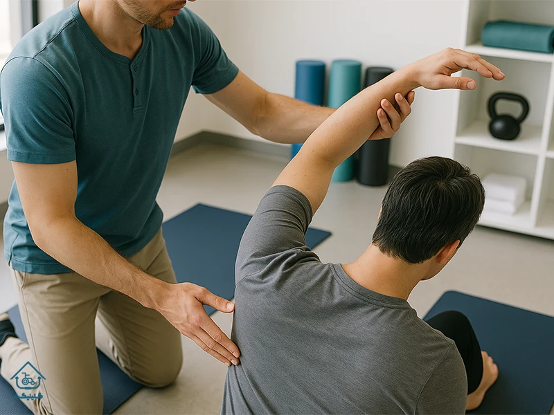 فیزیوتراپی شانه یخ زده در منزل