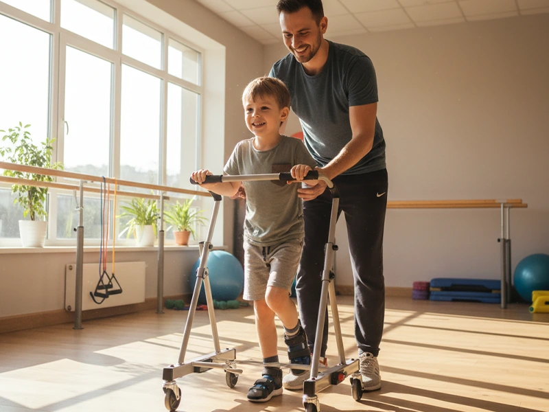 فیزیوتراپی برای راه رفتن کودک