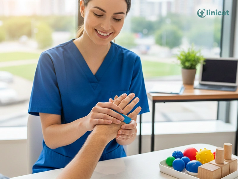 فیزیوتراپی مچ دست شکسته