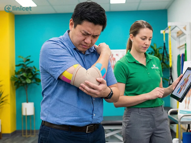 قفل شدن و صاف نشدن آرنج