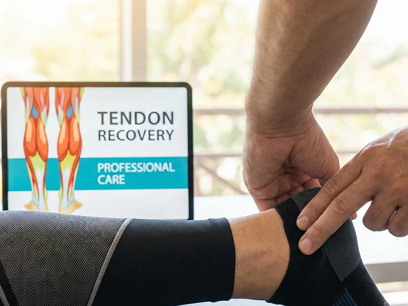 عمل تاندون پا با لیزر